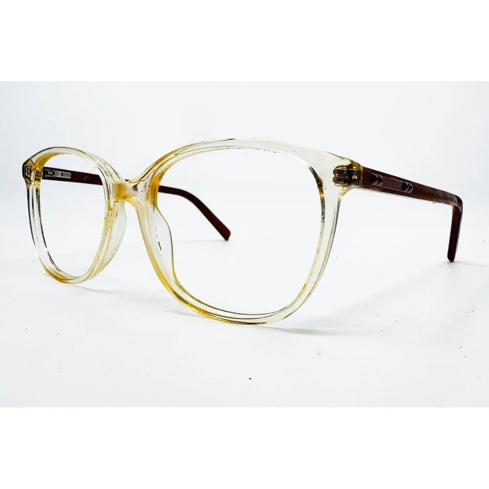 Via Spiga Eyeglasses Women Clear Brown Oversized Square Frames 54-16-135